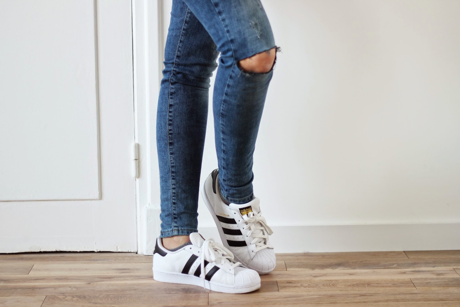 adidas superstar femme porté